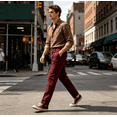 thumbnail image 4 of HBDesign Men's Linen Blend Pants, Lightweight Breathable Trousers for Business Daily Wear, 4 of 8
