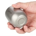 thumbnail image 4 of Tasse Isolée Double Paroi en Titane Ultralégère 120ml pour Camping Randonnée Bureau à Domicile, 4 of 7