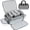 Gray-large, variant on Medical Bag, Empty First Aid Bag with Detachable Divider, Home Health Nurse Bag, Medical Supplies Storage Tote for Caregivers, Therapists, and Doctors (Bag Only)