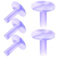 thumbnail image 2 of 5Pcs Rubber Golfs Tees Practical Golfs Ball Stands Flexible Golfs Tees Golfs Tee Holders, 2 of 9