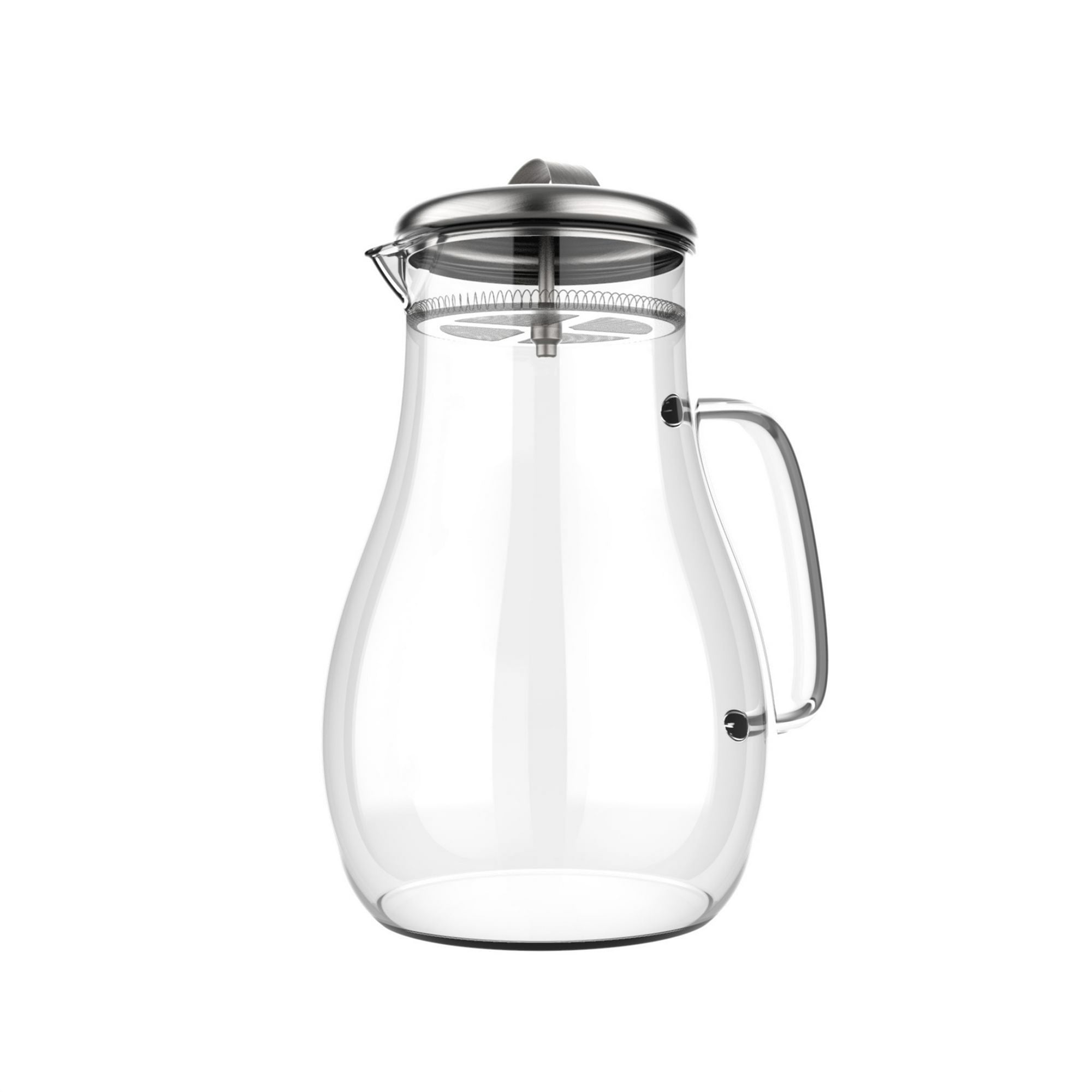 64 OZ GLASS PITCHER WITH LID