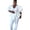 White, variant on Elegant Women's Plus Size Puff Sleeve Legging Set