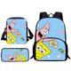 thumbnail image 1 of Conjunto de 3 piezas de dibujos animados para niños y niñas, mochilas escolares de gran capacidad, bolsa de almuerzo, estuche para lápices, el mejor regalo, 1 of 4