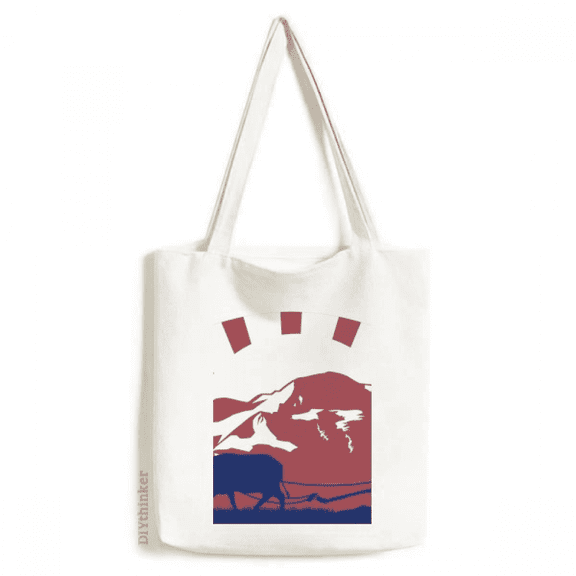 Kingdom of Thailand Thai Culture Tote Canvas Bag Shopping Satchel Casual Handbag