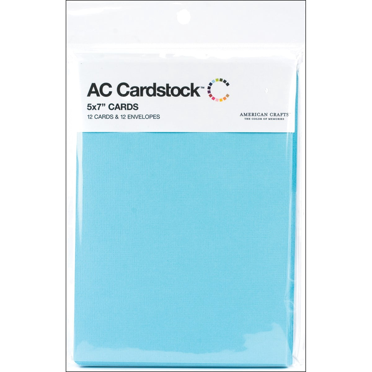AC Cardstock Blank Pastel Blue Cards and Envelopes: 5 x 7 inches, 24 pack