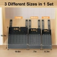 thumbnail image 2 of Juego de 3 Organizador de Cocina, Cajones Extraíbles para Almacenamiento Cocina, Organizador de Gabinete Extraíbles para Gabinetes y Baño, Despensa (Negro), 2 of 4