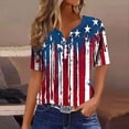 thumbnail image 2 of VerPetridure Womens American Flag Tank Tops Patriotic Shirts for Women 4th of July Tanks Top Loose Fit Summer V-Neck Tees Top, 2 of 5