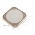 thumbnail image 2 of IDEANATEGRATE Audio Grille Protective Case 1Pack Simple and Elegant Design Beige Speaker Grill Cover for Car Home 4 Inch, 2 of 8