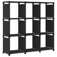 thumbnail image 1 of vidaXL 9-Cube Display Shelf Black 103x30x107.5 cm Fabric, 1 of 5