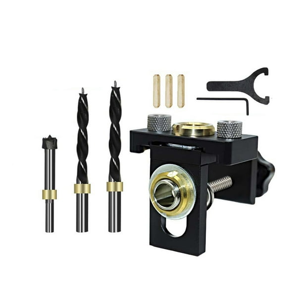 Juego de tornillos para carpintería con taladro de de guía para tornillos de carpintería con taladro de a para reparación de muebles , Estilo un estilo A shamjiam Taladro de plantilla de espiga