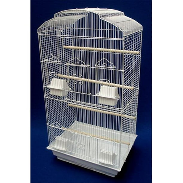 YML 6804WHT Doit Garnir la Cage pour Petits Oiseaux en Blanc