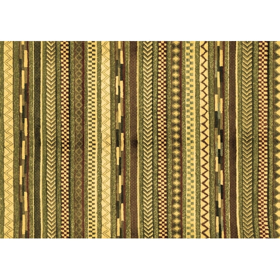 Ahgly Company Indoor Rectangle Abstract Brown Modern Area Rugs, 7' x 10'