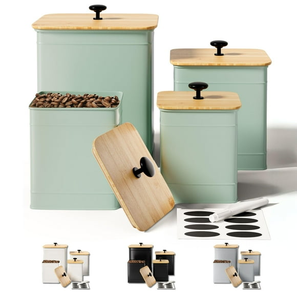 Juego de recipientes de cocina HB Design Co. Tapas herméticas Big Iron