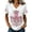 White, variant on JULMCOMO Breast Cancer Shirts for Women V Neck Pink Ribbon Breast Cancer Awareness Short Sleeve Loose Comfy Tops Casual Survivor Support Graphic Tees Vermilion XL