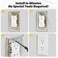 thumbnail image 3 of Wall Plate Spacers, Flush Fit Device Leveling Plates for Electrical Outlts Repair Tool, Receptacle S, 3 of 5