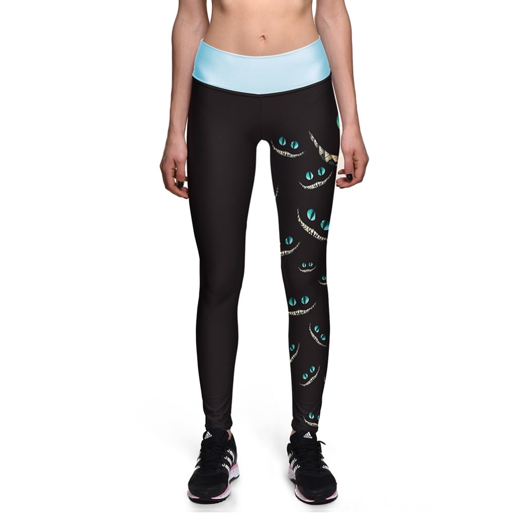 Women Cheshire Cat Prints High Waist 