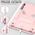 thumbnail image 2 of TECH CIRCLE Cute Spider Universal Case for Samsung Galaxy Tab S8 Plus / S7 FE / S7 Plus (12.4 Inch) Tablets - Heavy Duty Protection Shockproof Rugged Kids Case with Stand / Shoulder Strap, Rosegold, 2 of 5
