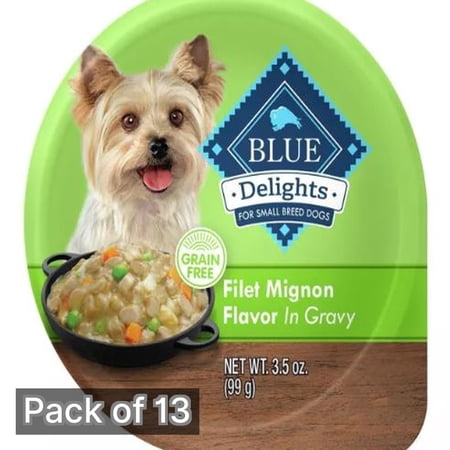 Blue Buffalo Divine Delights Gravy Dog Food Cup 3.5 oz (Pack of 13)