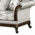 thumbnail image 7 of Gloria Traditional Style button tufted Loveseat made with wood in Ivory, 7 of 7