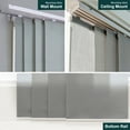 thumbnail image 5 of Chicology Adjustable Sliding Panel Blinds. Skyrise Grey, 46"-86"W X 0"-96"H, 5 of 9