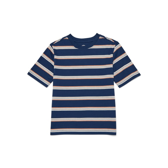 Wonder Nation Boys Short Sleeve Stripe T-Shirt, Sizes 4-18 & Husky