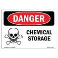 thumbnail image 1 of SignMission OS-DS-A-1218-L-2048 12 x 18 Po Signe de Danger OSHA - Stockage de Produits Chimiques, 1 of 1