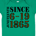 thumbnail image 4 of Inktastic Juneteenth Since 6-19-1865 Boys or Girls Baby Bodysuit, 4 of 5