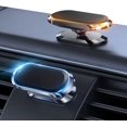 thumbnail image 1 of 2 Pack Metal Magnetic Phone Holder for Car [ 2022 Upgrade 8X N52 Magnets] Strong Magnet Car Mount, One Second Put and Take & Dashboard 360° Rotation, Fit with iPhone and All Smartphone, 1 of 5