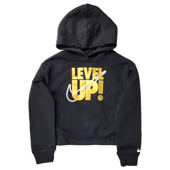 Nike 3 Brand Black & Gold Level Up Athletic Sweatshirt Sweat Shirt Size 6X