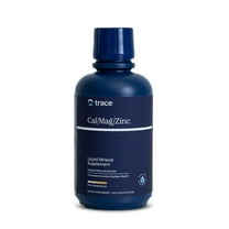 Trace Minerals Cal/Mag/Zinc - Liquid Mineral Supplement for Natural Body Health - Bone, Muscle & Cellular Health - Supports Immunity & Energy - Gluten-Free - 16Fl Oz (16 Servings) - Pineapple Coconut