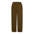 thumbnail image 4 of Tittly Sweatpants Women Lounge Pants Women Women's Pants Casual Summer Cotton Cropped Pants Pants Trousers Womens Pants Barrel Pants Women Coffee L, 4 of 4