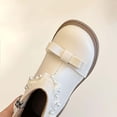 thumbnail image 5 of Girls Short Dress Boot with Lace Decoration Thick Bottom Solid Classic Trendy Dreesy Cute Comfy Cozy Soft Winter Warm Non Slip Girls Riding Boots, 5 of 7