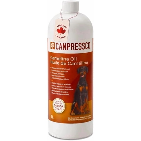 Camelina Oil for Horses, Dogs & Cats | Omega 3 Supplement for Joint, Coat & Skin Health