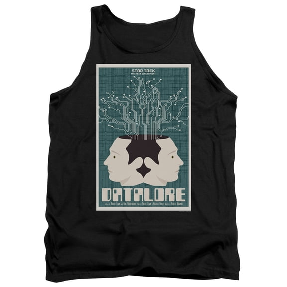 Star Trek Tng Season 1 Episode 13 Adult Tank Top Black