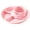 Pink, variant on 4 Compartment Portion Control Plate, Unbreakable Meal Plate, Divided Dinner Plates Plates Sectioned for Balanced Set, Diet,