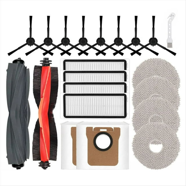 Para Bot L20 Ultra / X20 Pro Robot Aspirador Cepillo Lateral Principal Filtro HEPA Almohadilla para Fregona Accesorios para Bolsa de Polvo