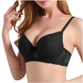 thumbnail image 2 of Byworldtasic Women's Plus Size Minimizer Bras Lace Underwire Push Up Everyday Floral Full Coverage Bralette, 2 of 6