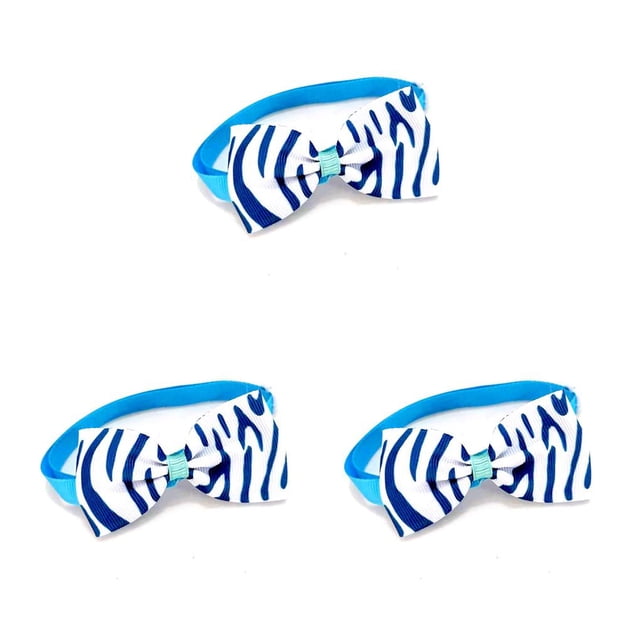 Collares para perros Greeniant Pajaritas Mascotas Aseo Decoraciones Azul Blanco