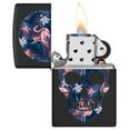 thumbnail image 6 of Zippo Flamingo Skull Design Black Matte Pocket Lighter, 6 of 7