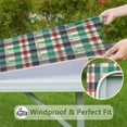 thumbnail image 6 of Multi Color Checkerboard Checkered Pattern Square Fitted Tablecloth with Elastic Edge,Square Table Cover,Washable Elastic Table Cover for Home Kitchen Party Decor 36"x36", 6 of 6