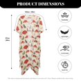 thumbnail image 6 of FKELYI Retro Mushroom Leaf Print Kimono Coverups for Women Soft Beach Cover Up Half Sleeve Summer Cardigan Bikini Cover Ups Resort Wear Casual Cruise Outfits, 6 of 6