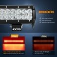 thumbnail image 3 of Nilight LED Light Bar 20 Inch 126W Spot Flood Combo Red Beam Off Road Lamp Fishing Hunting Emergency Deck Work Lighting for Trucks UTV Pick-up Van Boat Tractor, 3 of 7