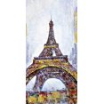 thumbnail image 3 of Abstract paint splash eiffel tower - 24"x48" canvas - Print on demand, 3 of 5