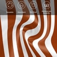 thumbnail image 5 of Burnt Orange Stripe Cloth Napkins, Farmhouse Striped Abstract Art Washable and Reusable Dinner Napkins Set of 8, Table Napkin for Kitchen Party Birthday Wedding Hotel Housewarming 20"x20", 5 of 8