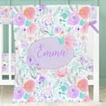 thumbnail image 4 of Juego de Cuna Sólido Purple Blooms, 4 of 4