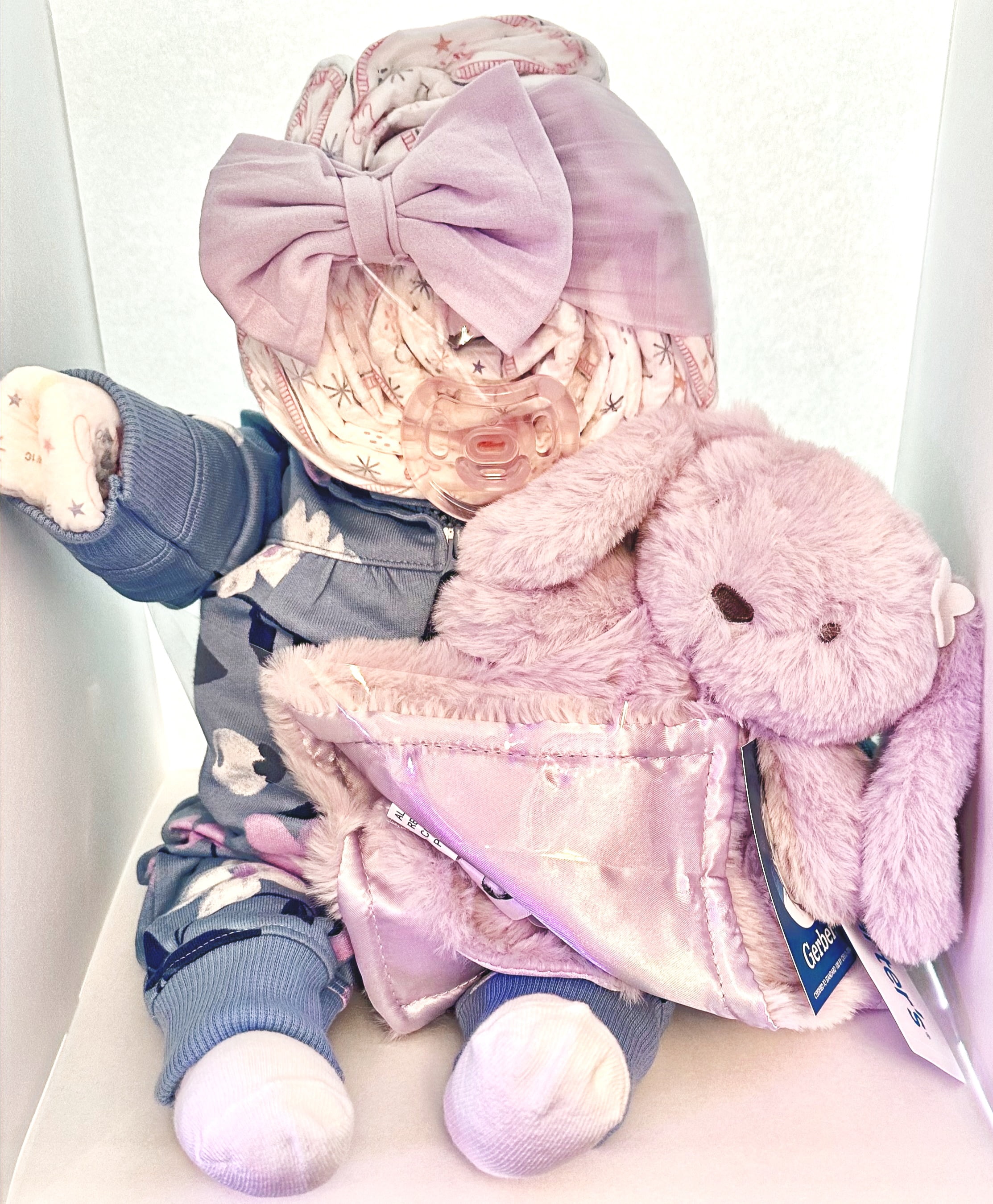 My Purple Bunny Diaper Baby