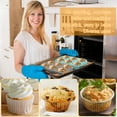 thumbnail image 6 of Jetcloudlive 7 Pcs Silicone Muffin Pan Donut Pan 6 Cup Cupcake Pans Non Stick Round Silicone Baking Molds Cake Muffin Tray 7 Colors for Cake Biscuit Bagels, 6 of 9