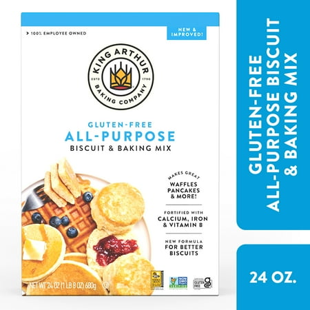 King Arthur Baking Company, Gluten-Free, Non-GMO Project Verified, Certified Kosher All-Purpose Baking Mix, 24 oz Box