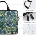 Fsmy Blue Flowers Leaves Laptop Carrying Bag Diving Fabric Computer