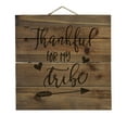 thumbnail image 1 of Thankful for My Tribe - Decorative REAL WOOD Wall Art - Faux Pallet Look, 1 of 3